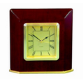 Rosewood Beveled Clock